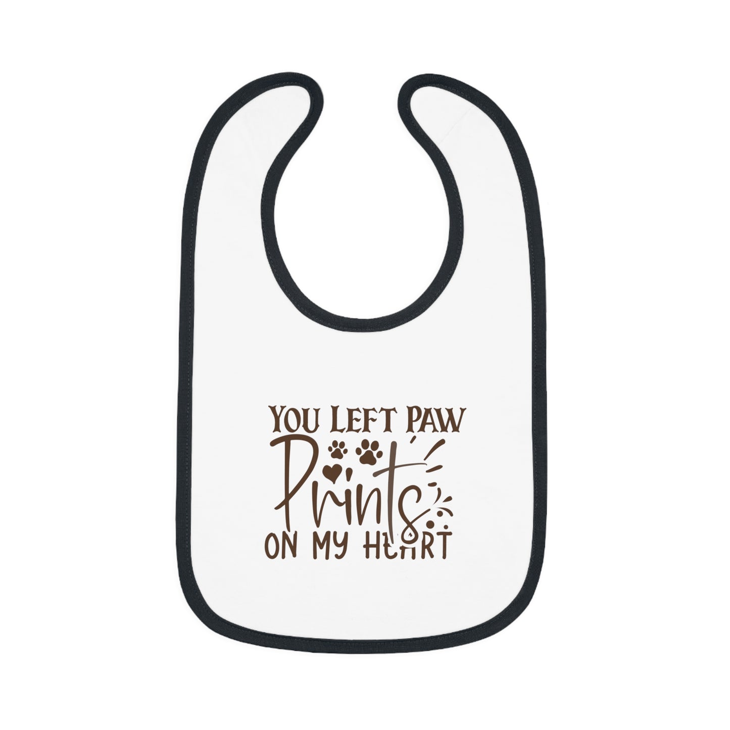 Paw print bib